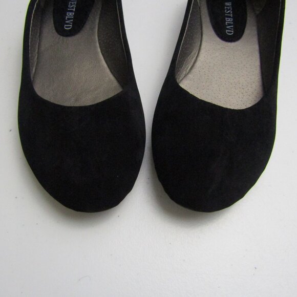 West Blvd Ballet Flats Black 7 Casual Classic - Picture 2 of 6